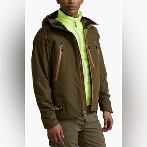 RLX Polo Ralph Lauren Tech Ripstop Patrol Jacket Size XL Olive Canopy Brand New